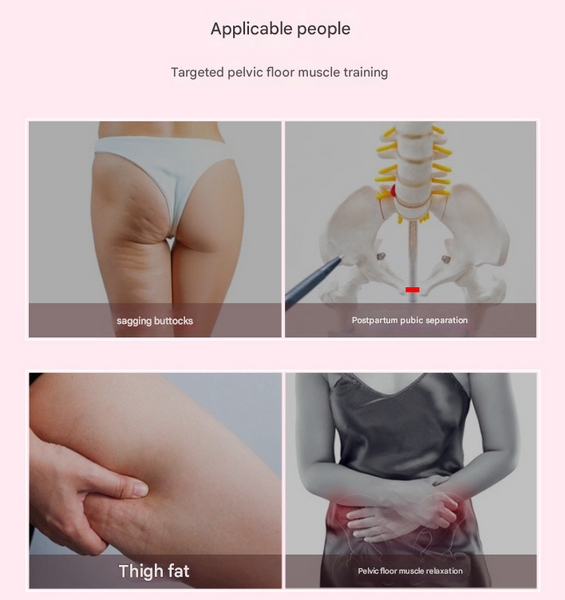 Pink Multi Functional Pelvic Floor Muscle Trainer Postpartum Recovery And Leg Shaping Device Thigh Exercisers