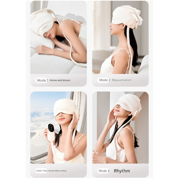 Capless Version Electric Head Massage Hat With Inflatable Airbags 6 Zone Scalp Therapy For Relaxation And Sleep Aid Massagers