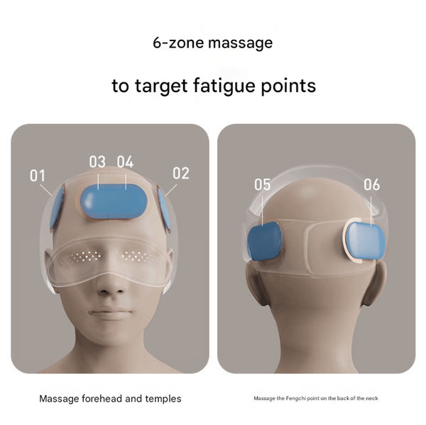 Electric Head Massage Hat With Inflatable Airbags 6 Zone Scalp Therapy For Relaxation And Sleep Aid Massagers