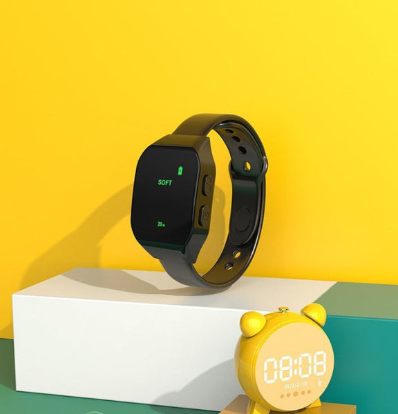 Black Smart Microcurrent Wristband Sleep Aid Wearable Assistance Device Other Sleeping Aids