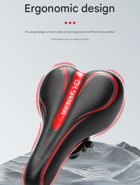 Black Mountain Bike Saddle Comfortable And Durable Bicycle Seat For Mtb Road Bikes Saddles & Seats