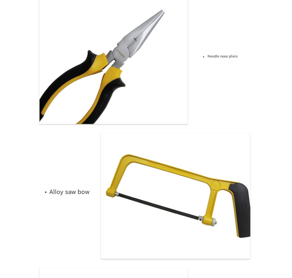 168 Piece Ultimate Hand Tool Kit Comprehensive Household & Auto Repair Set With Socket Wrenches Pliers Screwdrivers Portable Storage Case Mixed Hand T