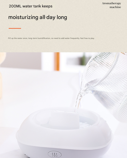 Crack Color Mini Usb Aromatherapy Diffuser With Flame Projection Portable Humidifier For Home And Car Use Diffusers