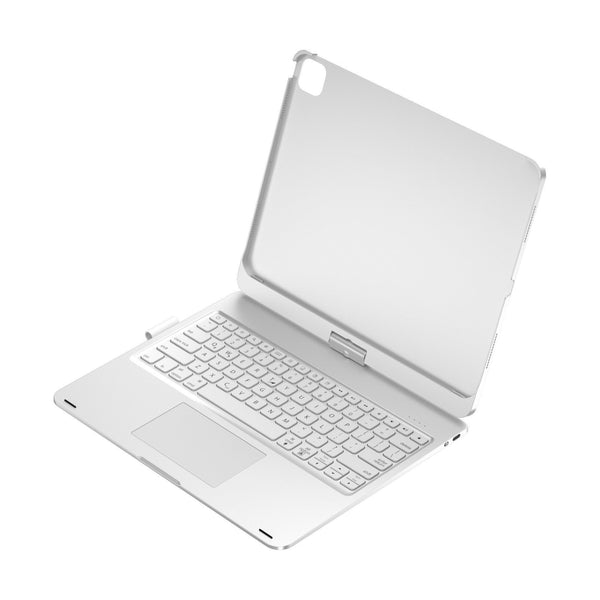 Silver Magic Keyboard Case For Ipad Air6/Air7 11 Inch Bluetooth With Rgb Backlight & Precision Trackpad Keyboards