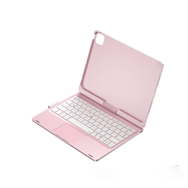 Rose Gold Magic Keyboard Case For Ipad Air6/Air7 11 Inch Bluetooth With Rgb Backlight & Precision Trackpad Keyboards
