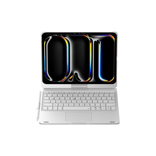 Rose Gold Magic Keyboard Case For Ipad Air6/Air7 11 Inch Bluetooth With Rgb Backlight & Precision Trackpad Keyboards