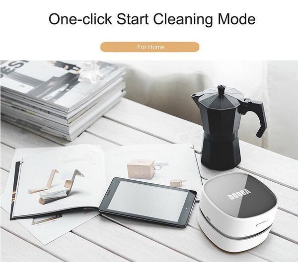 Green Rechargeable Cordless Mini Desktop Vacuum Portable Handheld Cleaner For Keyboard Crumb & Dust Vacuum Cleaners