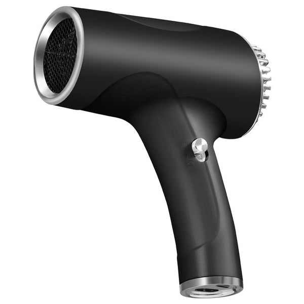 Black Ultra Lightweight Ionic Cordless Hair Dryer Usb Rechargeable Portable Blow With Cool Air For Travel & Home Hair Dryers