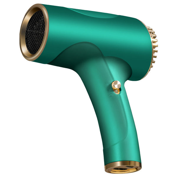 Green Ultra Lightweight Ionic Cordless Hair Dryer Usb Rechargeable Portable Blow With Cool Air Hair Dryers