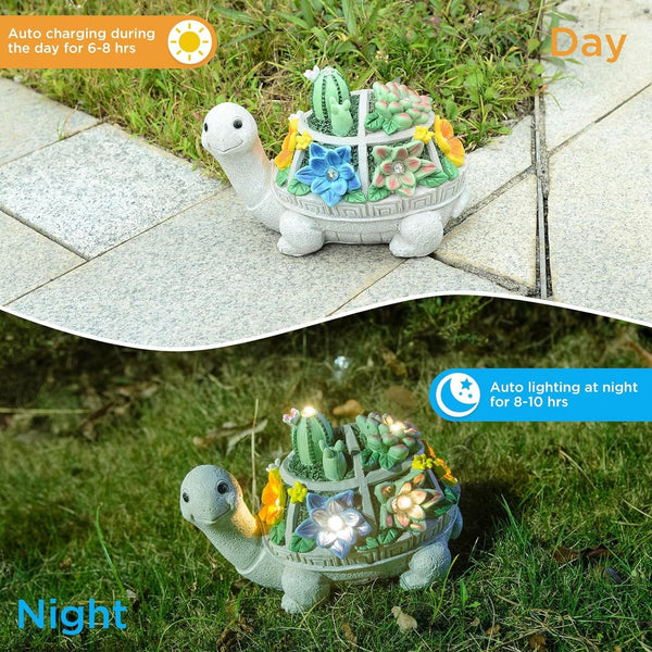 Cats And Butterflies Charming Solar Powered Animal Garden Statue Waterproof Resin Figurine With Glowing Led Accents Sculptures & Figurines