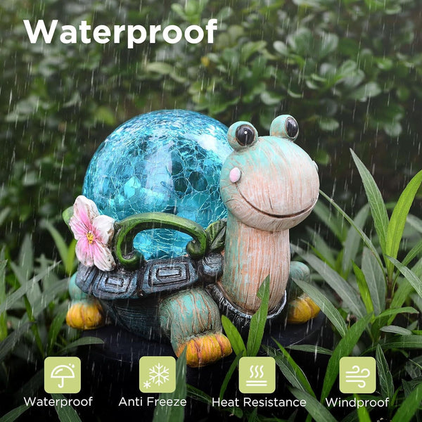 Cats And Butterflies Charming Solar Powered Animal Garden Statue Waterproof Resin Figurine With Glowing Led Accents Sculptures & Figurines