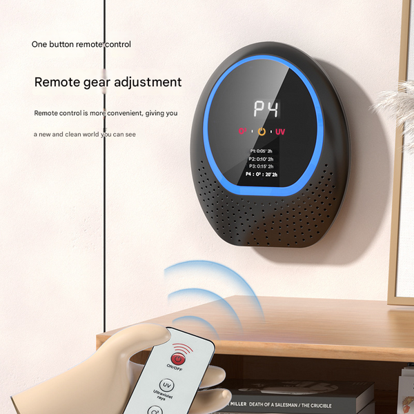 White Rechargeable Ozone & Uv C Air Purifier With Remote Portable Odor Eliminator For Home Pets Closets Air Purifiers