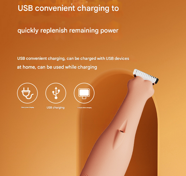 White Precision Pet Paw Trimmer Waterproof & Rechargeable Grooming Clipper For Dog Cat Paws Eyes And Ears Dog Grooming