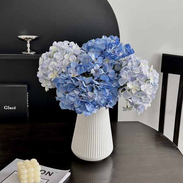 5 Piece Pink Premium Lifelike Hydrangea Artificial Flowers 60Cm Long Stem Faux Floral Bouquet For Home Wedding & Vase Decor Artificial Plants
