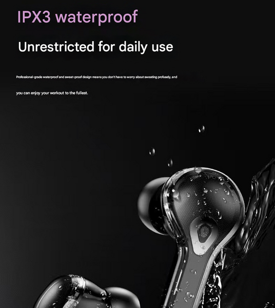 Pink Smart Tws With Full Color Lcd Touchscreen Case Bluetooth 5.4 Hifi Stereo & Enc Noise Cancelling Earbuds