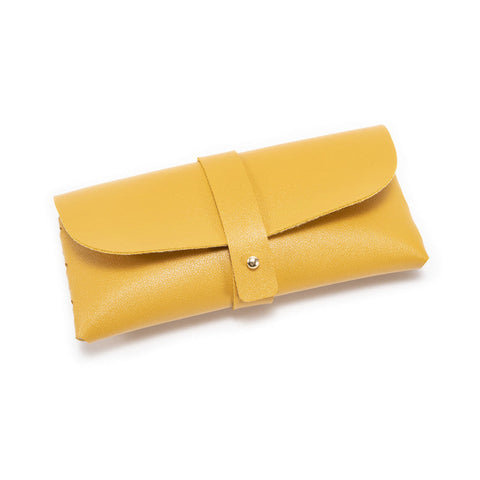 3 Piece Yellow Chic & Sleek Pu Leather Soft Eyeglass Case Protective Pouch For Sunglasses Reading Glasses Eyeglass Cases & Storage