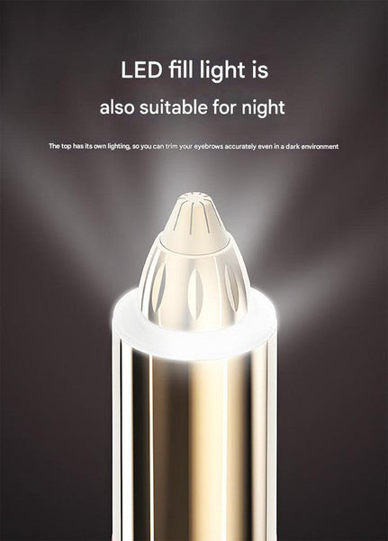 2 In 1 Electric Hair Remover For Women Eyebrow Trimmer & Facial/Body Shaver With Led Light Usb C Rechargeable Pink Clippers & Trimmers