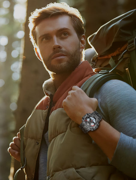 Rugged Outdoor Sport Smartwatch Hd Display Compass Flashlight 100+ Sports Modes Health Monitoring & Bluetooth Calls(Camouflage Gray) Smart Watches