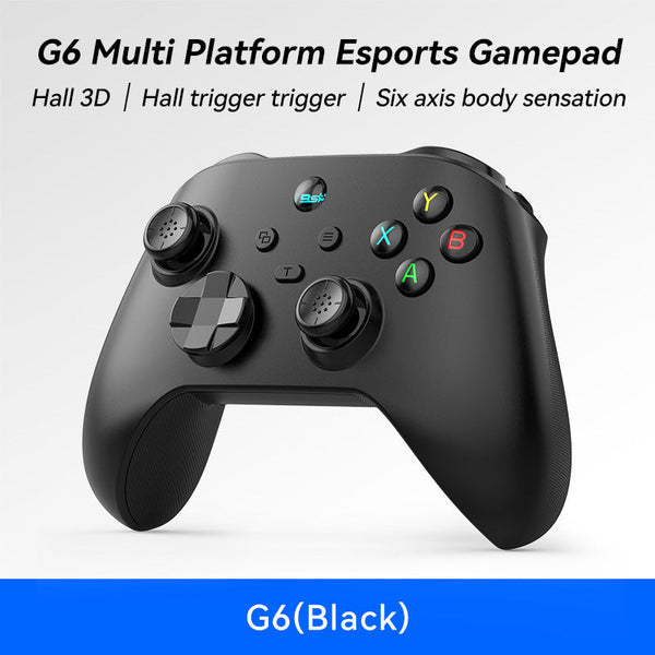 G6 Pro Wireless Gaming Controller Hall Joysticks & Triggers Multi Platform Six Axis Gyro Turbo Macro(Black) Controllers & Attachments