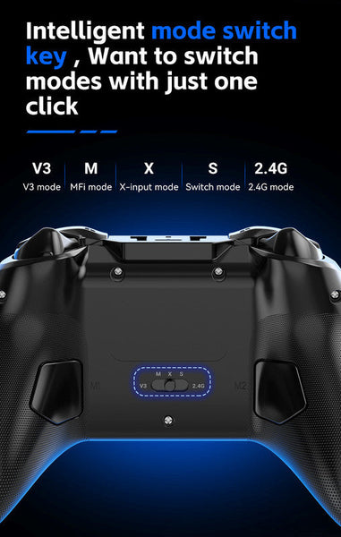 G6 Pro Wireless Gaming Controller Hall Joysticks & Triggers Multi Platform Six Axis Gyro Turbo Macro(Black) Controllers & Attachments