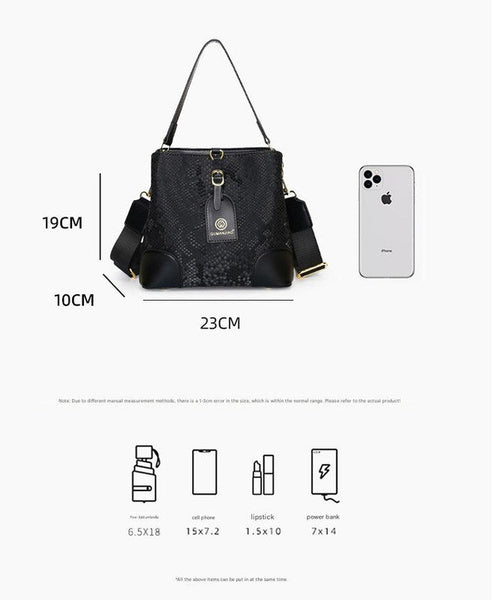 Elegant Textured Bucket Bag Versatile Shoulder Handheld & Crossbody Design(Red) Women's Bags & Handbags