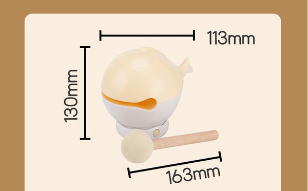 Rechargeable Tapping Control Night Light 3 Level Dimmable Bedside Lamp (Apricot) Lamps