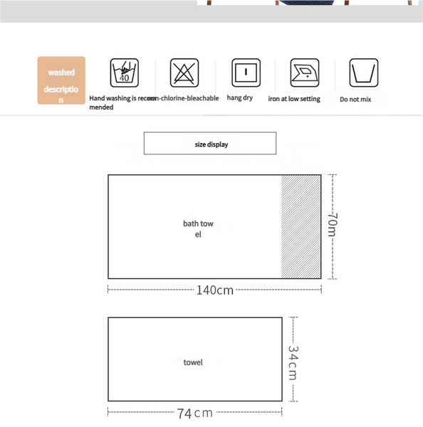 Premium Long Staple Cotton Towel Set 2 Hand Towels & 1 Bath Gift Bundle(Purple) Towels & Washcloths