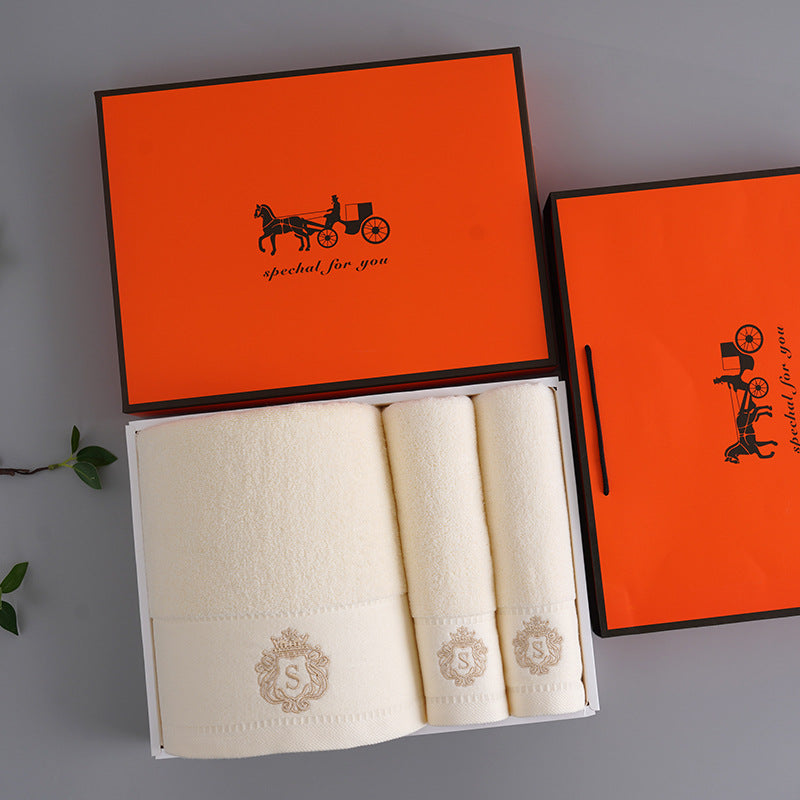 Premium Absorbent Cotton Towel Set Soft Bath & Hand Towels With Double Sided Plush (Yellow) Towels & Washcloths