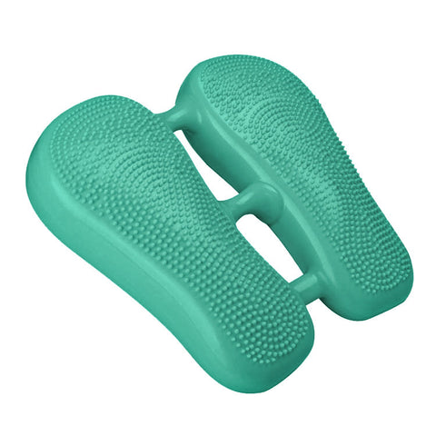 Dual Side Textured Fitness Balance Board Core Strengthener With Anti Slip Massage Surface(Green) Balance Trainers