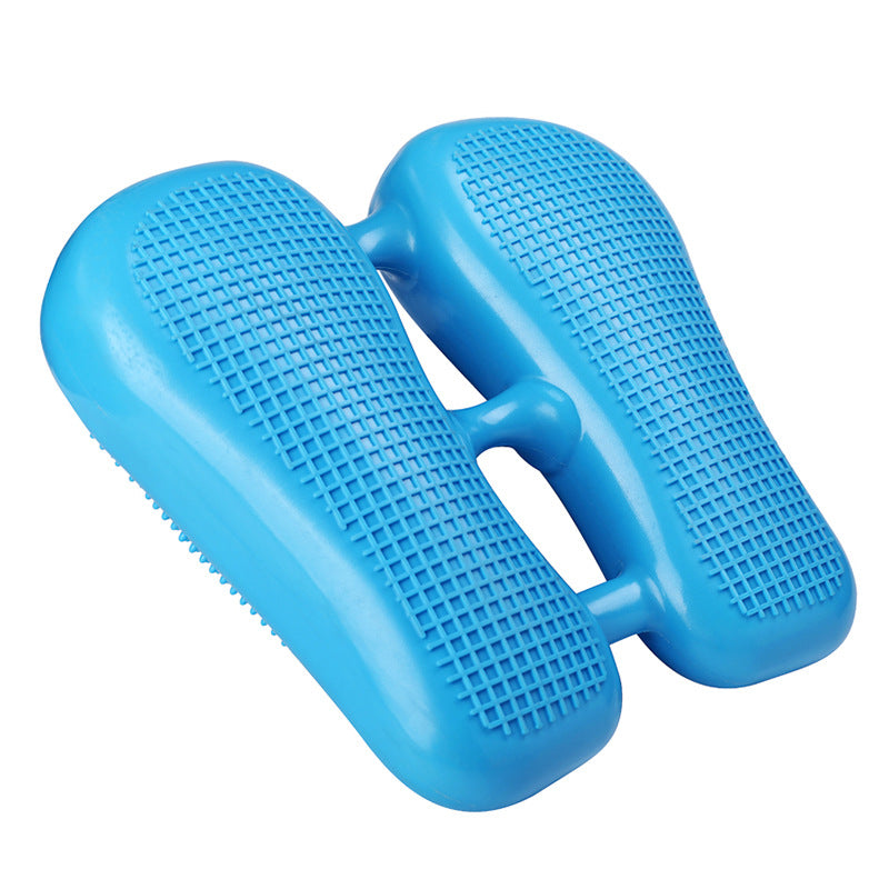 Dual Side Textured Fitness Balance Board Core Strengthener With Anti Slip Massage Surface(Blue) Balance Trainers