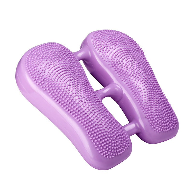 Dual Side Textured Fitness Balance Board Core Strengthener With Anti Slip Massage Surface(Purple) Balance Trainers