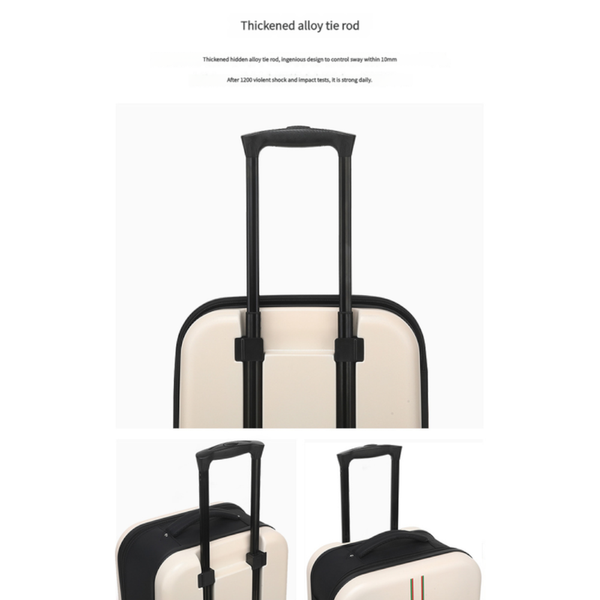 Compact Expandable Foldable Luggage Reinforced Alloy Handle & Silent Wheels(Light Green) Suitcases