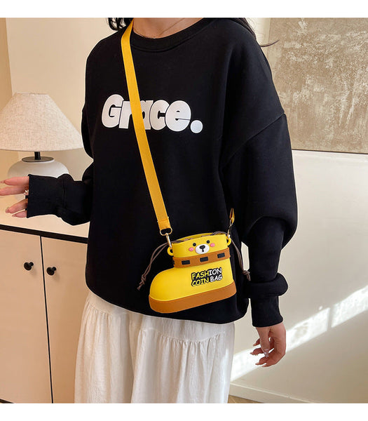 Silicone Crossbody Bag Multi Way Lightweight Purse With Spacious Design(Yellow) Women's Bags & Handbags