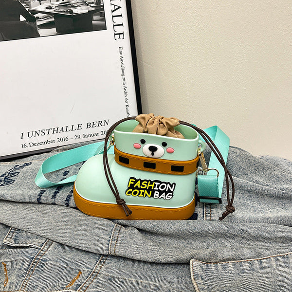 Silicone Crossbody Bag Multi Way Lightweight Purse With Spacious Design(Turquoise) Women's Bags & Handbags