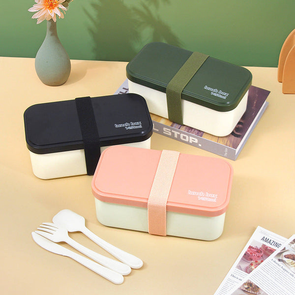 Eco Friendly Lunch Box Portable With Compartments(Green) Lunchboxes