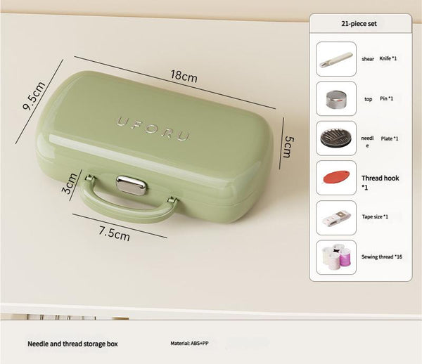 Complete Sewing Kit Portable With Organized Compartments(Green) Other Sewing