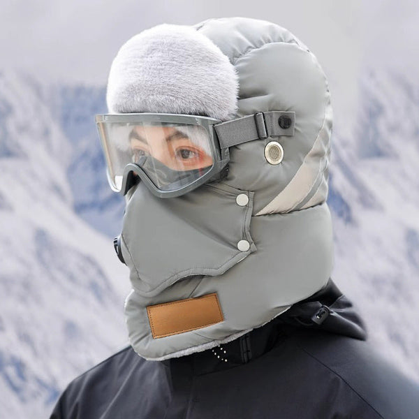 Anti Fog Thermal Cycling Hat Reflective Safety & Voice Amplification(Grey) Hats & Headwear