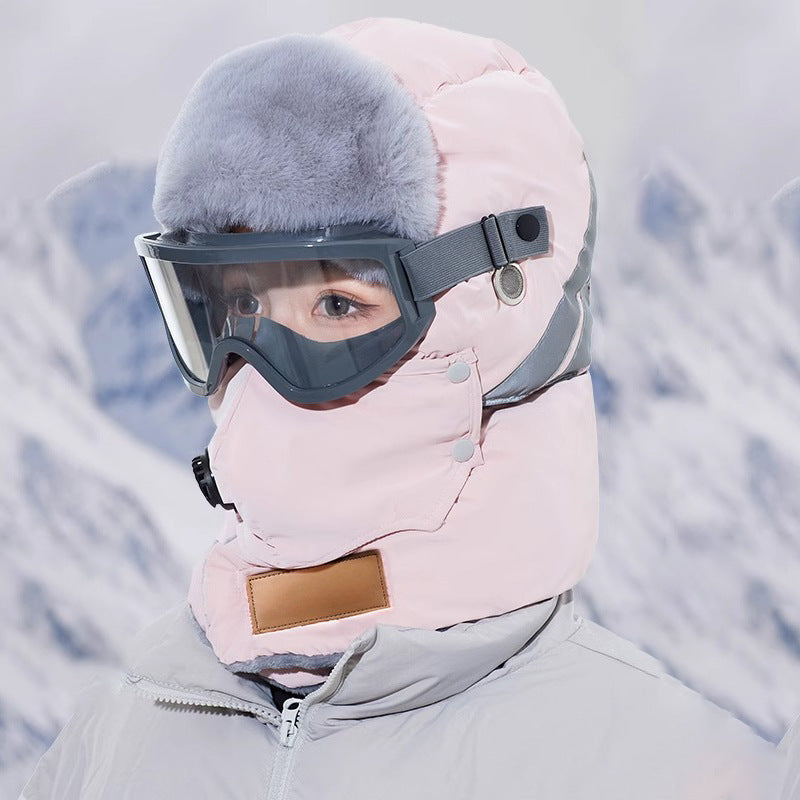 Anti Fog Thermal Cycling Hat Reflective Safety & Voice Amplification(Pink) Hats & Headwear