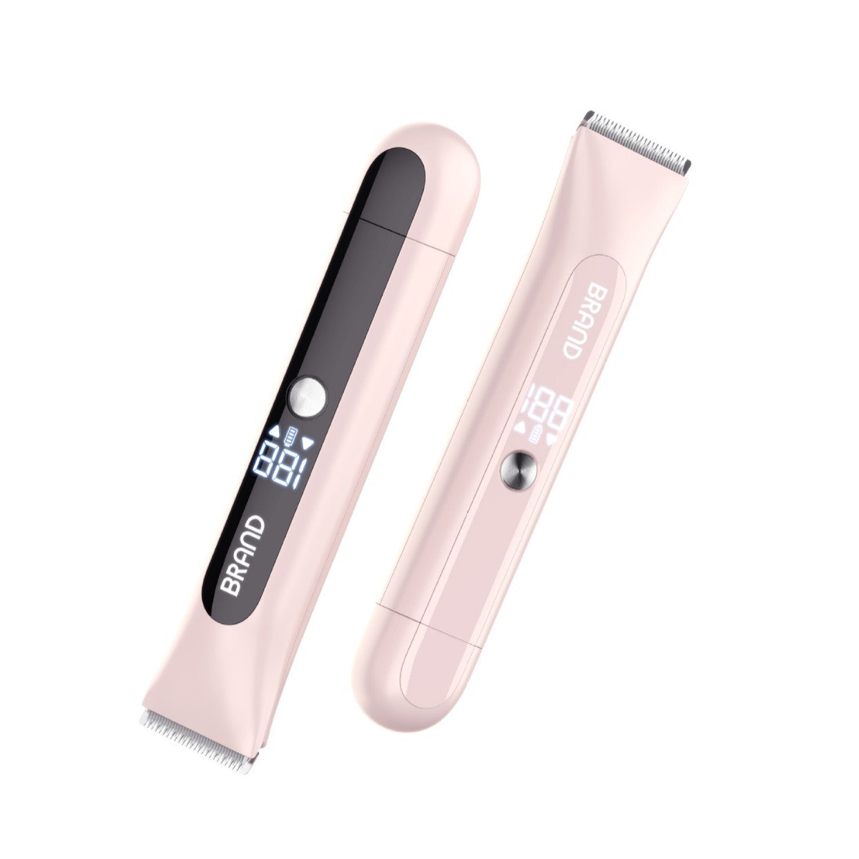 Dual Head Electric Hair Trimmer Ipx7 Waterproof Body Groomer With Type C Charging(Pink) Clippers & Trimmers