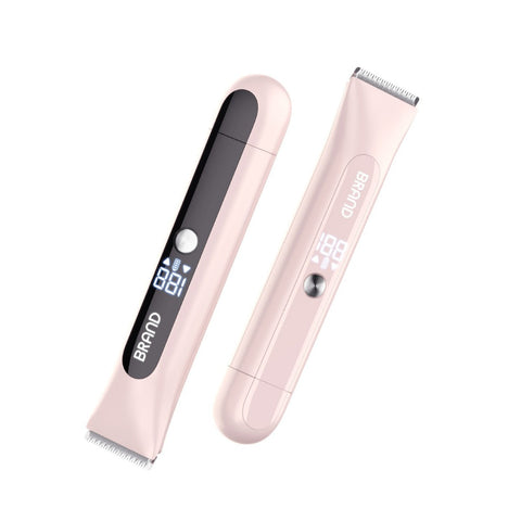 Dual Head Electric Hair Trimmer Ipx7 Waterproof Body Groomer With Type C Charging(Pink) Clippers & Trimmers