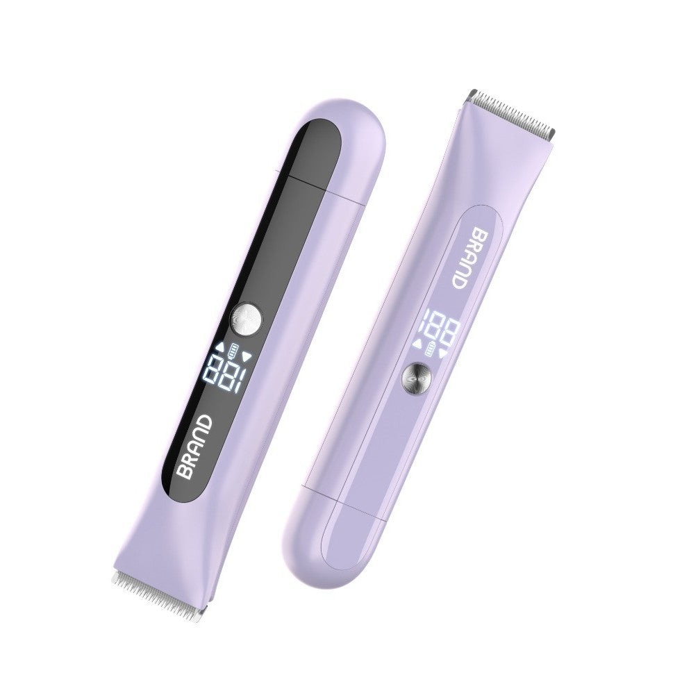 Dual Head Electric Hair Trimmer Ipx7 Waterproof Body Groomer With Type C Charging(Purple) Clippers & Trimmers