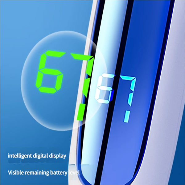 Rechargeable Electric Foot File With Lcd Display 3 Grit Heads & Waterproof Design White Electric Files & Tools