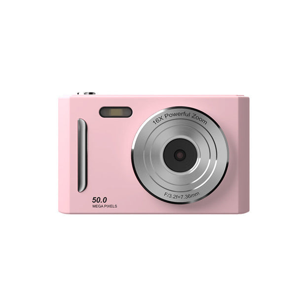 50Mp Hd Digital Camera With 8X Zoom & Dual Lens System(Pink) Digital Cameras