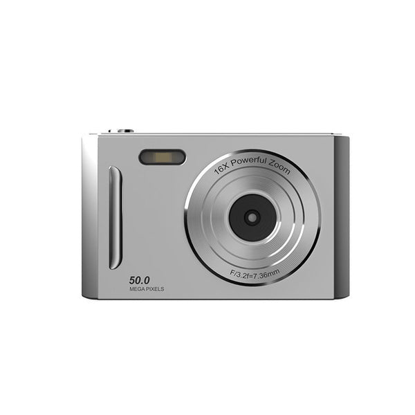 50Mp Hd Digital Camera With 8X Zoom & Dual Lens System(Silvery) Digital Cameras