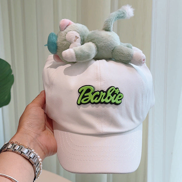 Cute Plush Decorated Baseball Cap(White) Hats & Headwear