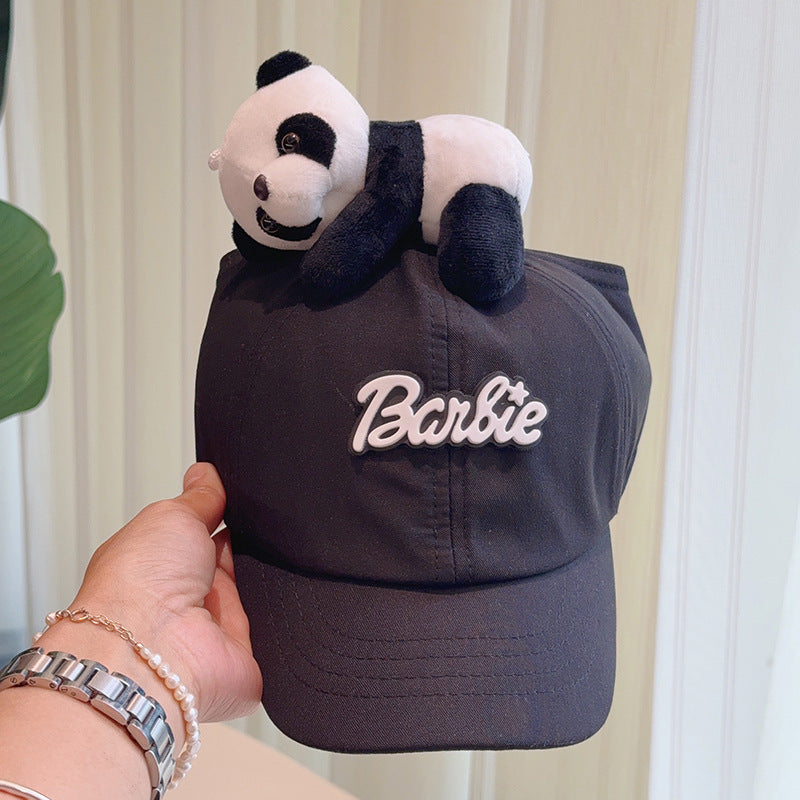 Cute Plush Decorated Baseball Cap(Black) Hats & Headwear