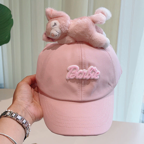 Cute Plush Decorated Baseball Cap(Meat Pink) Hats & Headwear