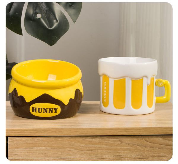 Premium Elevated Pet Bowl With Ergonomic 15 Tilt & Large Capacity(Ice Cream Cone) Dog Bowls