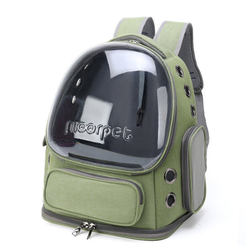 Spacious Pet Carrier With Ventilation System & Water Resistant Design(Green) Small Animal Supplies