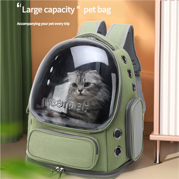 Spacious Pet Carrier With Ventilation System & Water Resistant Design(Khaki) Small Animal Supplies